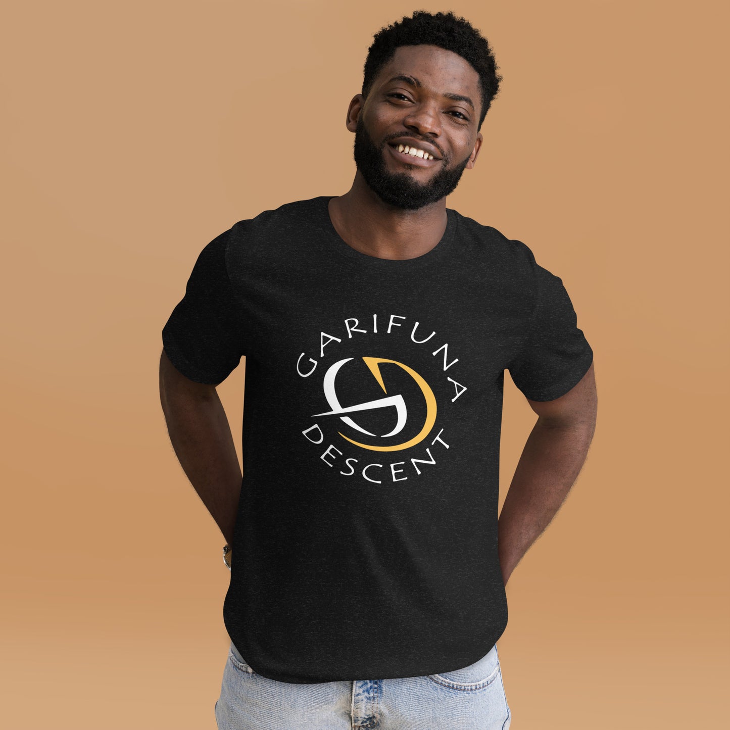 Garifuna Descent Unisex Black t-shirt