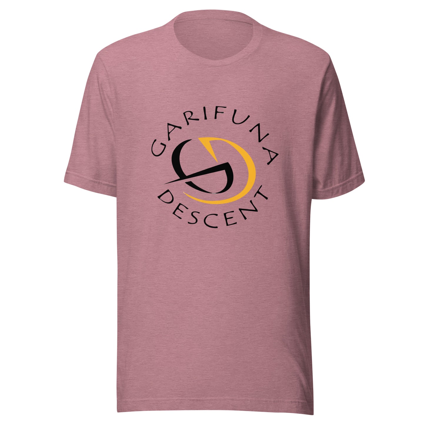 Garifuna Descent Multi Color Options Unisex t-shirt Black Logo