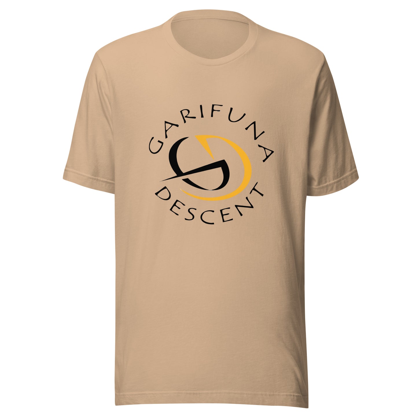 Garifuna Descent Multi Color Options Unisex t-shirt Black Logo