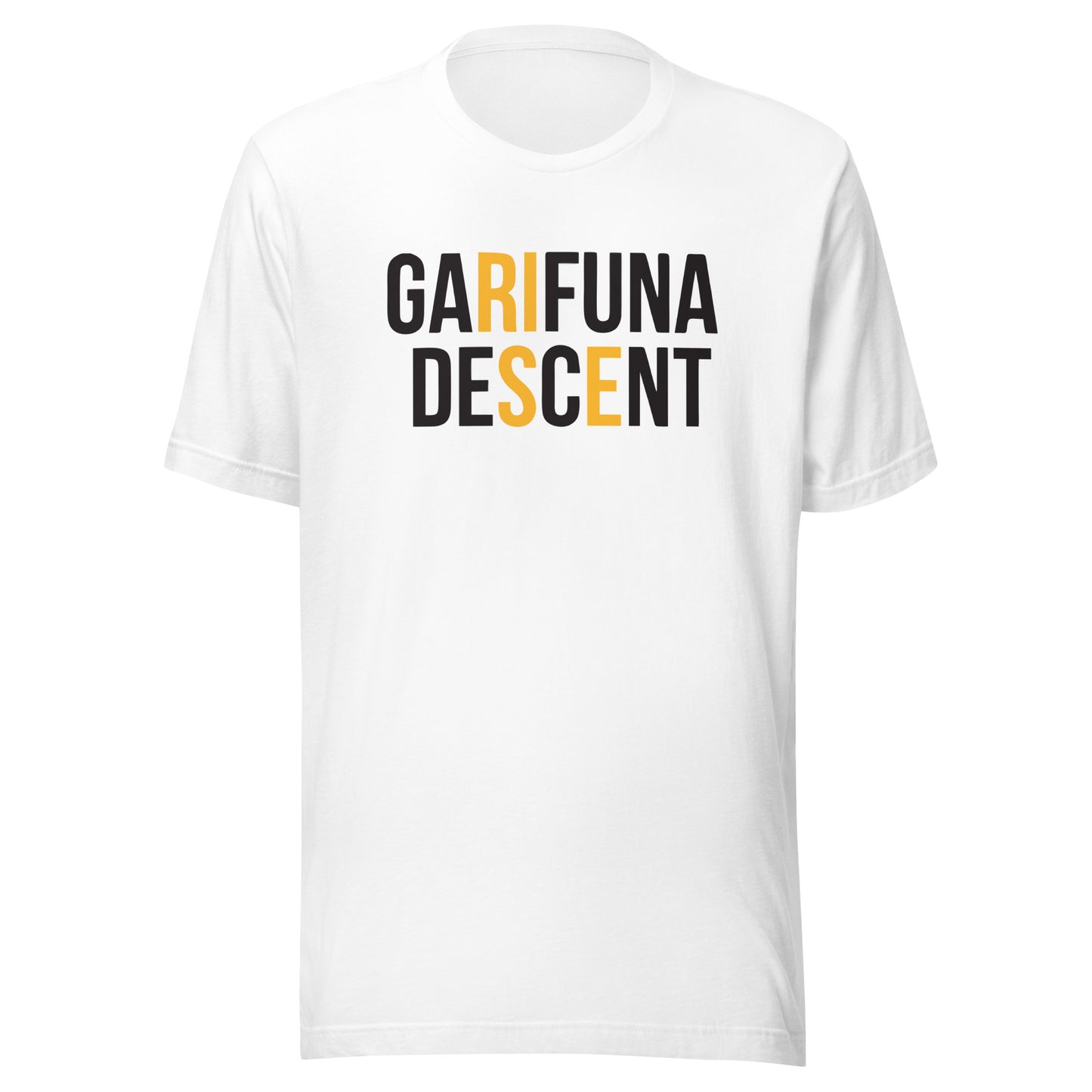 Garifuna Descent Rise Unisex t-shirt Black logo